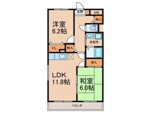 エスポワール御堂島の物件間取画像